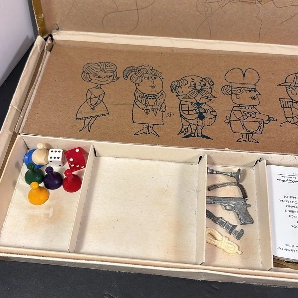 Vintage 1963 Clue Board Game by Parker Brothers – Detective Game